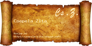 Csepela Zita névjegykártya